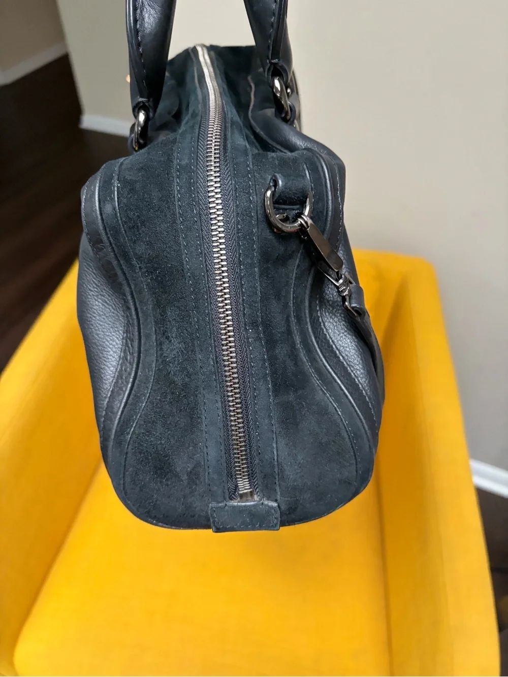 GUC Burberry Leather Satchel Bag